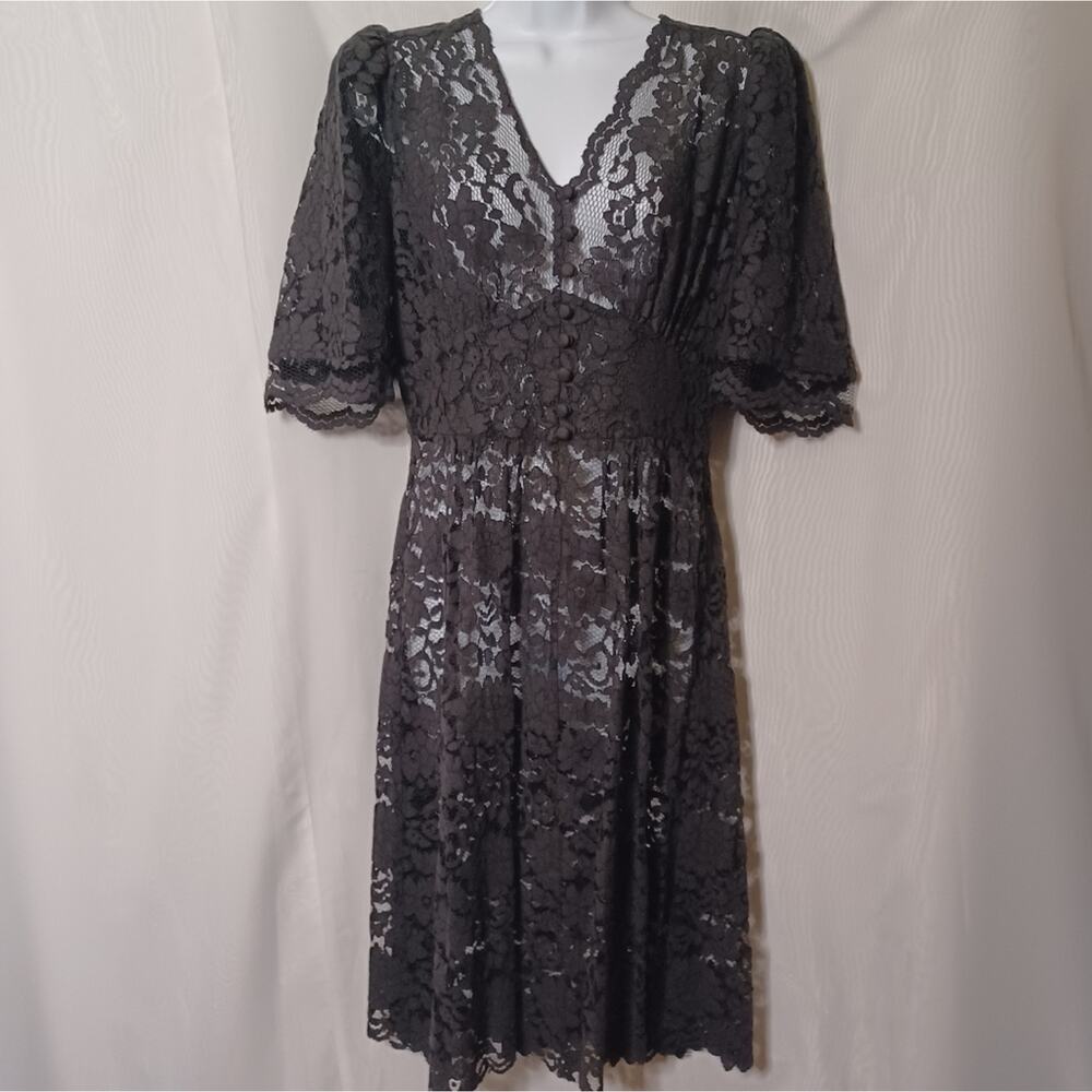 HUNTER BELL New York Women's Black Lace Dress. Size 6